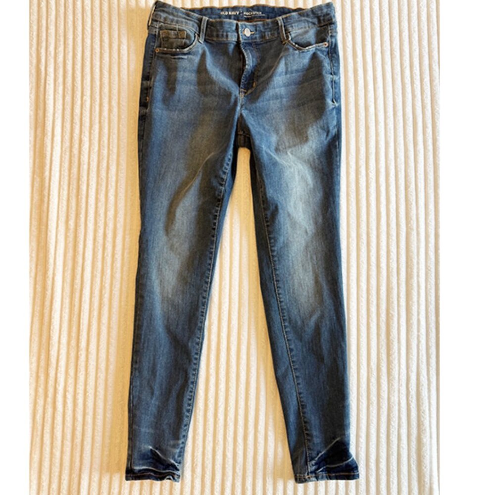 Old Navy Rockstar Jeans Skinny Mid-Rise Denim Color Jolene | Size 10 - Picture 4 of 9
